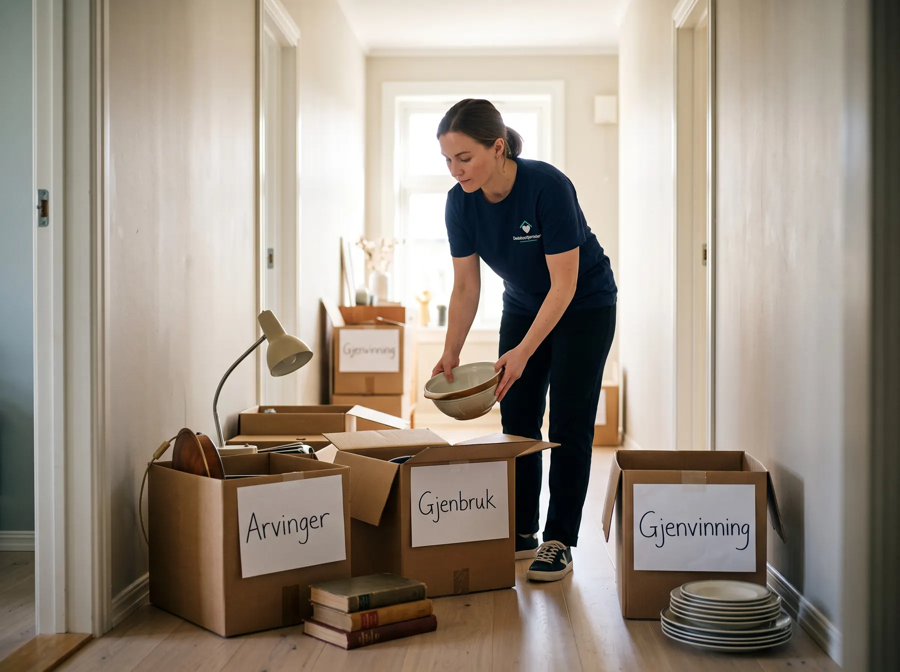 Sortering av innbo til arvinger, gjenbruk og gjenvinning